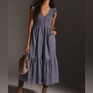 Anthropologie The Peregrine Midi Dress